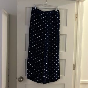 LOFT Wide Leg Pants Navy WM